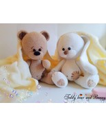 Teddy bear and Bunny * Pdf crochet pattern * Amigurumi toy * stuffed ani... - £3.00 GBP