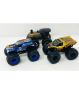Lot of 3 Hot Wheels Monster Jam Trucks Grave Digger Earth Shaker Loco Punk - $30.07 CAD