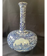 Unique Hollandais Delft De Drie Klokken Poterie Bleu Blanc Antique Vase - £1,972.15 GBP