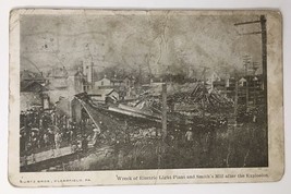 Wreck of Electric Light Plant and Smith&#39;s Mill after the Explosion 1907 PC - $55.00