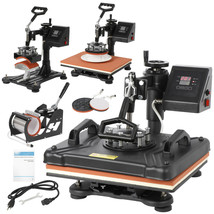 5 In 1 Heat Press Machine For 12&quot;X15&quot; Combo Kit Sublimation Swing Away - £195.45 GBP