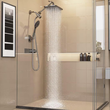 Veken 12 Inch High Pressure Rain Shower Head Combo with Extension Arm- W... - £68.49 GBP