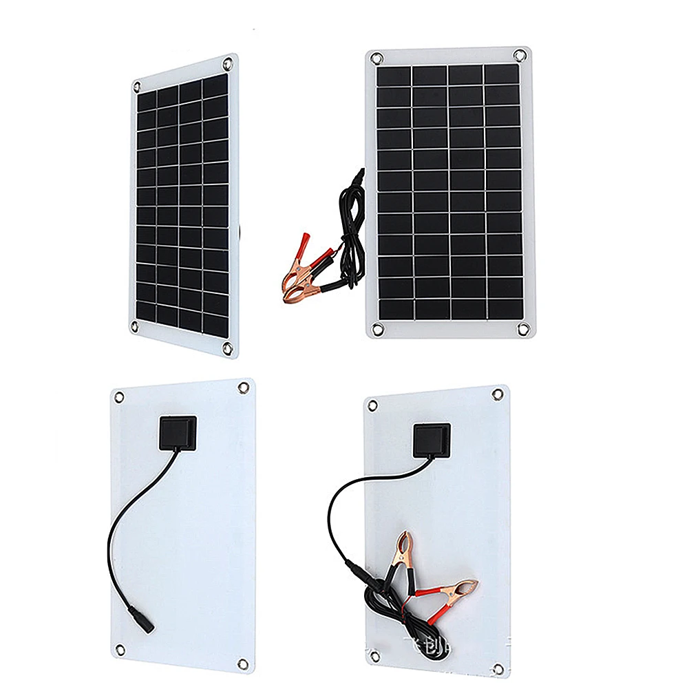 Solar Panel for RV and Outdoor Charging - 20W Polycrystalline Solar Photovolta - £32.49 GBP