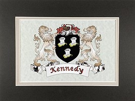 Kennedy Irish Coat of Arms Print - Frameable 9&quot; x 12&quot; - $19.55