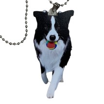 Border Collie 2D Acrylic Keychain Ornament - Cute Dog Lover Gift - Backp... - $7.43