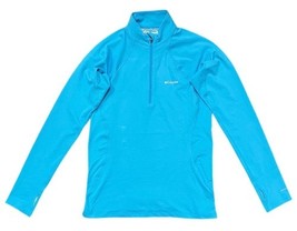 Columbia Womens Midweight Omni Heat Half Zip Baselayer Top Azure Blue WL... - $32.08+