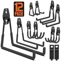 Garage Hooks, 12 Pack Wall Mount Storage Holders With 2 Extension Cord Storage S - $49.99