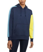 Nike Womens Colorblocked Pullover Hoodie Size Medium Color Midnight Navy - £55.05 GBP