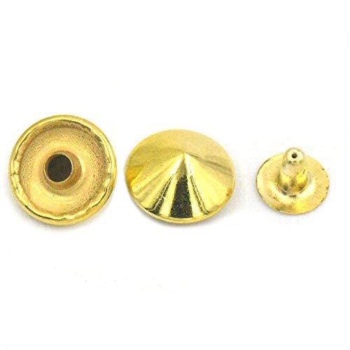 Fujiyuan 50 Pcs 6mm Mushroom Tip Head Rivet Stud Button for Leather Spik... - $4.89