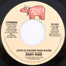 Andy Gibb – (Love Is) Thicker Than Water / Words And Music - 1977 45 rpm RS 883 - $6.21