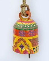 Vintage Swiss Cow Bell Metal Decorative Emboss Hand Painted Farm Animal BELL572 - £58.38 GBP