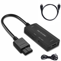N64 To Hdmi Converter Adapter Hd Link Cable For Nintendo Gamecube Super Nes Snes - £20.53 GBP