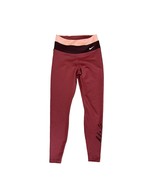 NIKE Dri Fit Epic Luxe Running Tights SZ XS Women Red Burgundy Pink - $552.14 MXN