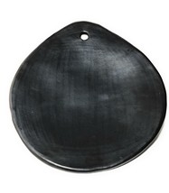 SET 2 Comal for Tortillas 10&quot; Terracotta and Black Unglazed Cayana Grill Griddle - £49.86 GBP