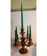 Wooden Candelabra with 5 holders - $57.88 CAD