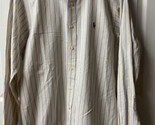 Ralph Lauren Button Long Sleeved Shirt Mens Size Large Yellow White Blue... - $11.40