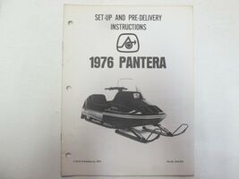 1976 Arctic Cat Pantera Set Up and Pre-Delivery Instructions Manual OEM - $15.03