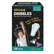 Sposie Dribbles - Helps Kids Potty Train Faster Disposable Training Unde... - £9.72 GBP