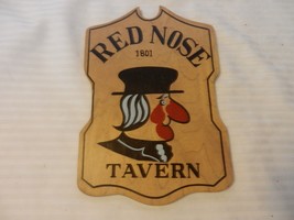 Red Nose Tavern 1801 Small Wooden Sign, Antique Finish - £23.92 GBP