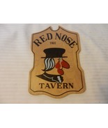 Red Nose Tavern 1801 Small Wooden Sign, Antique Finish - £23.59 GBP