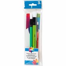 Delta Creative Paint Brush, 3 Piece Stencil Brussh Set - $12.99