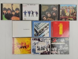 LOT OF 10 BEATLES CDs For Sale Help Rubber Soul Sgt Pepper White Album 1967-1970 - £79.92 GBP