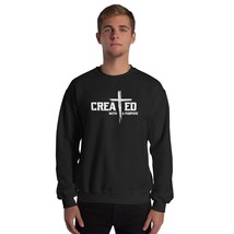 Created With a Purpose Christian Unisex Sweatshirt Black - $28.91+