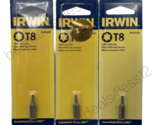 Irwin 3513121C Irwin Insert Screwdriver Bit-1/4&quot; TX8 TORX BIT Pack of 3 - £14.40 GBP