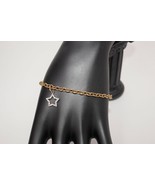 OTC 14kt Yellow Gold 7&quot; Bracelet with Diamond Star Charm Made in Italy - $429.99