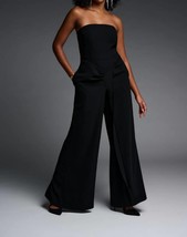 Joseph Ribkoff strapless wide leg jumpsuit in Black - size 4 - £126.52 GBP