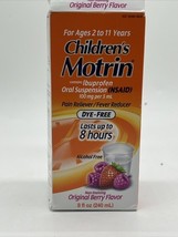 Motrin Children&#39;s Ibuprofen Oral Suspension Dye-Free  Original Berry 8oz... - $98.40 MXN