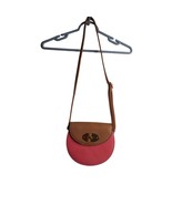 Simply Noelle pink Leather like Handbag Purse twist lock close - $15.99