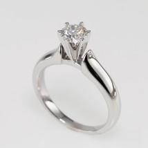Authenticity Guarantee 
EGL Certified 0.52 Carat Solitaire Ring Set in 14k Wh... - £1,610.66 GBP