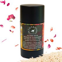 Handmade Body Face Exfoliating Bar Soap Korean fermented rose rice formula to Hy - £61.78 GBP