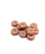 10Pc Ceramic Macrame Beads With Large Hole For Jewelry Making, Coral Pin... - £38.14 GBP