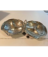 Vintage Cromwell Aluminum Double Dish Handle Ornate Hand Wrought Metal  ... - $282.06 MXN