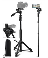 Camera Tripod 69 Inch, 3-Way Swivel Portable Phone Tripod Professional A... - £22.91 GBP