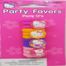 Hello Kitty Retro Sanrio Ponytail Holder Hair Bands Birthday Party Favors  4 Ct - £2.24 GBP