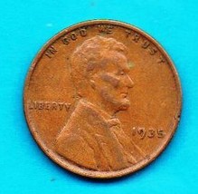 1935 Lincoln Wheat Penny- Circulated - GREAT VALUE! - £0.28 GBP