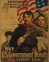 US Government War Bonds Liberty Loans Poster World War I WWI 8x10 Photo - £6.93 GBP