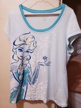 Disney Frozen Women’s Light Blue T Shirt Large - £22.79 GBP