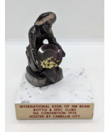 Jim Beam Gold Miner 5th Convention 1975 Bottle &amp; Spec. Clubs 4&quot; Tall Statue - $101.87 CAD