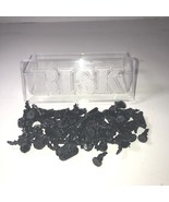 RISK 1998 Board  Game Replacement Pieces: 60 Black  Army Pieces VINTAGE - £8.46 GBP