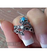 Marcasite Flower Ring: Sterling Silver Multi-Color Gemstone Statement Ring - $1,295.36 MXN