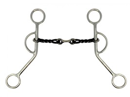 Western Saddle Horse Stainless Steel Dog Bone Sweet Iron Twisted 5&quot; Snaf... - £19.45 GBP