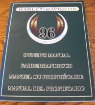 1996 Harley-Davidson Owner's Owners Manual Electra Glide Road King Glide Xlnt - $28.71