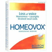 BOIRON HOMEOVOX - treatment of loss of voice, congestion, laryngitis-60 ... - £8.48 GBP