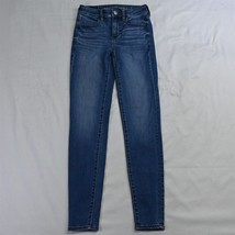 American Eagle 0 Hi Rise Jegging Medium Wash Next Level Flex Denim Jeans - £11.50 GBP