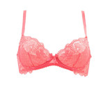 L&#39;AGENT BY AGENT PROVOCATEUR Womens Bra Lace Sheer Elegant Pink Size 32B - $29.09