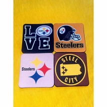 Custom Made Pittsburgh Steelers High Absorbent Coasters (pack of 4) - £10.87 GBP